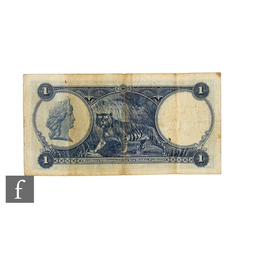 9 - George V - One dollar 1931 banknote of the Straits Settlements No 18183.