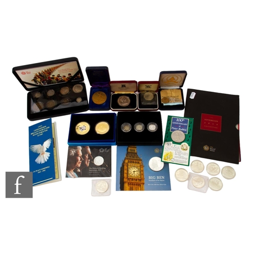 102 - Elizabeth II - A Royal Mint First World War coinage set The Windsor Silver Sixpence Set, a Big Ben o... 