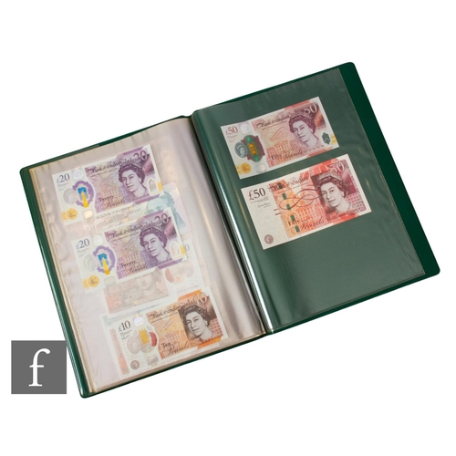 103 - Banknotes - Various British notes to include two fifty pound notes, twenty, ten, five, ten shillings... 