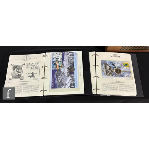 580 - A collection of fifteen albums of coin inset royal first day covers. (15)PLEASE VIEW CONDITION REPOR... 