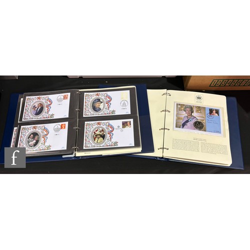 580 - A collection of fifteen albums of coin inset royal first day covers. (15)PLEASE VIEW CONDITION REPOR... 