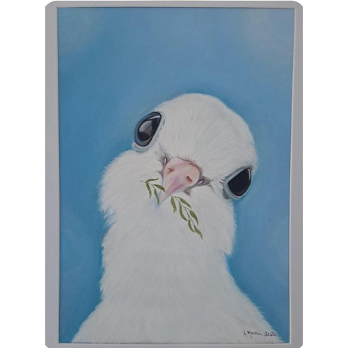 14 - Lorraine Moran (Cheshire based animal portrait artist) - 'Just a Dove in a world full of pigeons',  ... 