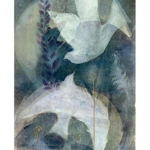 168 - Emma Jones (Artist and printmaker) - Wall hanging, fabric printed, unframed, 61cm x 35cm.