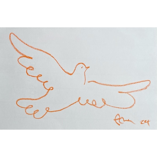 66 - Paul Brazier (Artist, designer and founder and Creative Lead of CoEX London) - Pastel (orange), 18.7... 