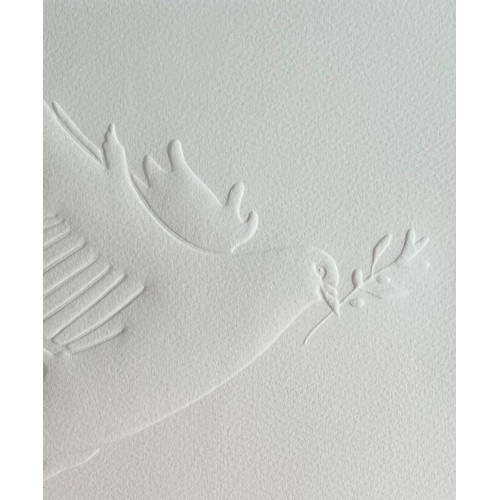 74 - Becca Wilk (Artist) - 'A Prayer', hand embossed using styluses on ivory Somerset Paper (1/1), 19cm x... 