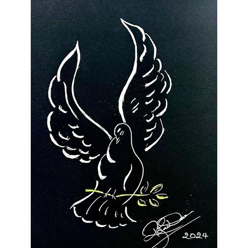 40 - Roja Dove (Perfumier, creator of The Roja Dove Haute Parfumerie and ROJA perfumes) - Acrylic paint o... 