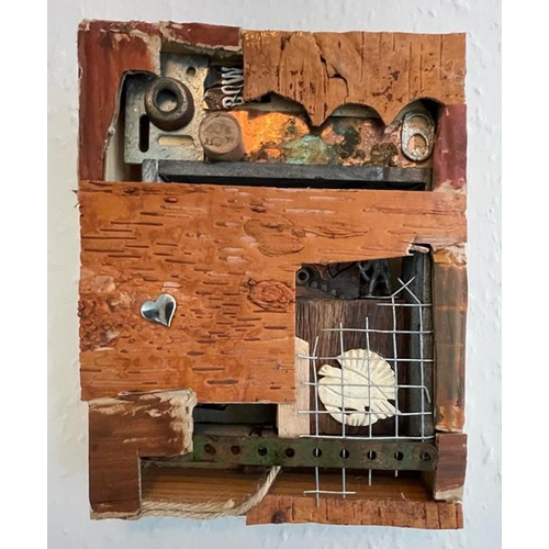 54 - Christina Philpott (Contemporary artist and member of TAKE 13 ARTISTS) - Assemblage, unframed 25.5cm... 