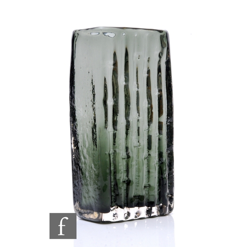 955 - Geoffrey Baxter - Whitefriars - A mid Century Textured range Bamboo vase, pattern no.9669 in Willow,... 