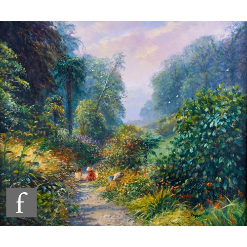 138 - TED DYER (CONTEMPORARY) - Path to the beach, Treban, oil on canvas, signed, framed, 51cm x 61cm, fra... 