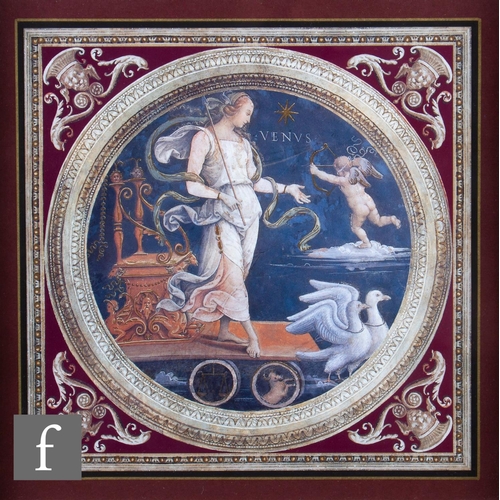 98 - A set of four photographic reproduction prints depicting the Roman gods Venus, Mars, Apollo and Merc... 