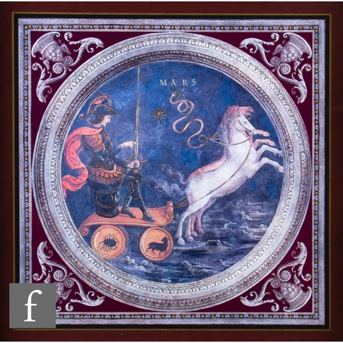 98 - A set of four photographic reproduction prints depicting the Roman gods Venus, Mars, Apollo and Merc... 