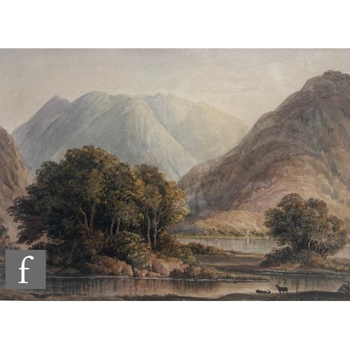 14 - CIRCLE OF ANTHONY VANDYKE COPLEY FIELDING (1787–1855) - An extensive mountainous river landscape, wa... 