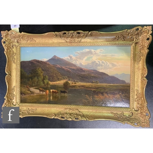 69 - SIDNEY RICHARD PERCY (1821-1886) - 'On the Glaslyn', oil on canvas laid down on board, signed, frame... 