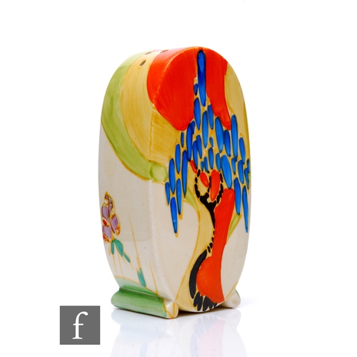 262 - Clarice Cliff - Windbells - A Bon Jour shape sugar sifter circa 1933, hand painted with a stylised t... 