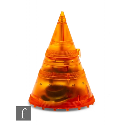 1135 - Philippe Starck - Thomson for Alessi - A Poe radio, circa 1997, of asymmetrical conical form in off ... 