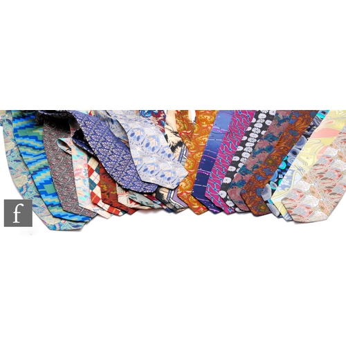 1328 - Liberty - An assorted collection of silk ties, in various colours and patterns, also a Timney Fowler... 