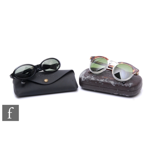 1338 - Various makers - A pair of Giorgio Armani 901 021 sunglasses with tortoiseshell and clear frames and... 