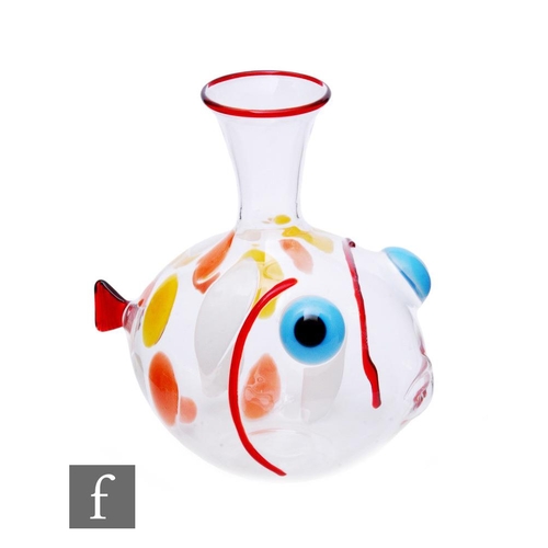 1178A - Massimo Lunardon - Conran Shop - A contemporary clear crystal glass carafe or decanter in the form o... 