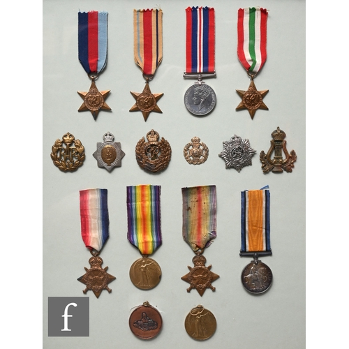 602 - A group of three World War One medals awarded to TSR-01961 Dvr W Carter A.S.C, a 1914/15 star, a civ... 