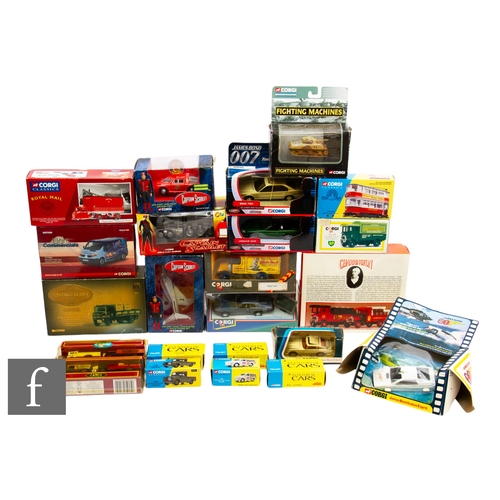 101 - A collection of assorted Corgi diecast models, various scales, to include A Century of Cars, James B... 