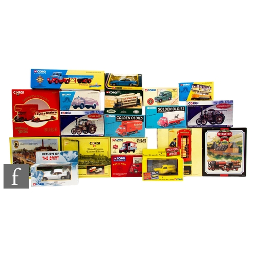 102 - A collection of assorted Corgi diecast models, various scales, to include Corgi Classics, Golden Old... 