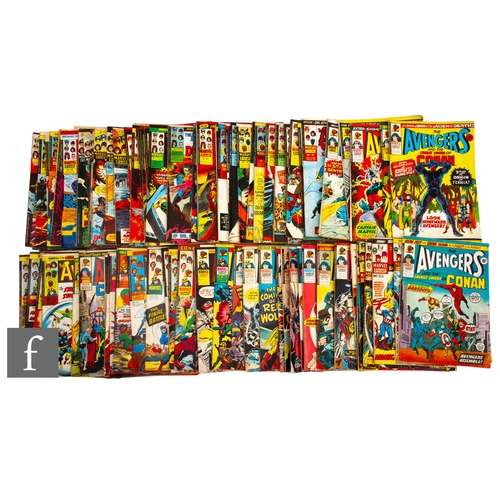 183 - A collection of Marvel UK The Avengers comics, 1974-1976, issues #23-39, #41-133, #135, #138-148.