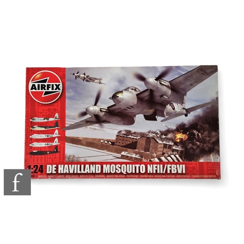 137 - An Airfix A25002 De Havilland Mosquito NFII/FBVI 1:24 scale plastic model kit, unstarted and appears... 