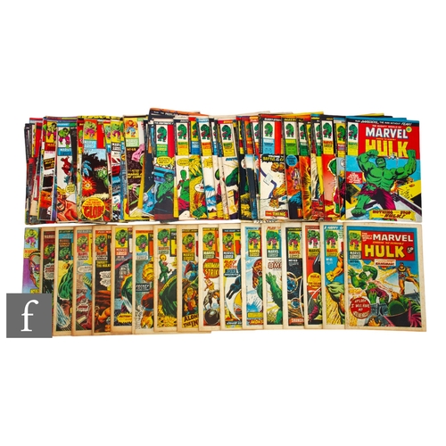 185 - A Marvel UK The Mighty World of Marvel, 1972-1975, issues #50-79, #81-88, #90-92, #108-122, #124-149... 