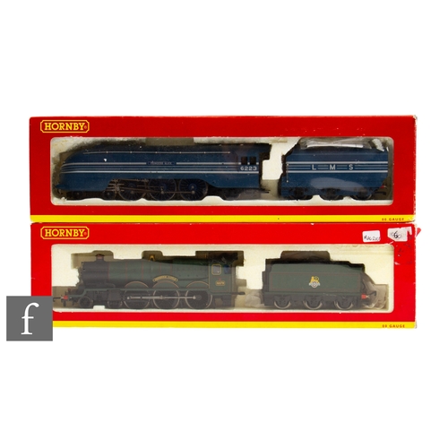 20 - Two OO gauge Hornby locomotives, R2455 DCC ready 4-6-0 BR green Castle Class 'Pendennis Castle' and ... 