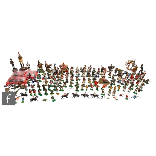 225 - A collection of assorted unboxed toy soldiers, mainly Del Prado but includes some others and soldier... 