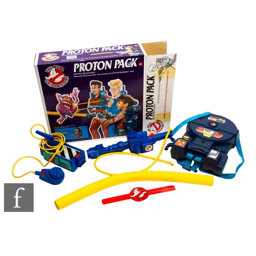 245 - A Kenner The Real Ghostbusters Proton Pack, complete with the pack, wand, ID card, armband, PKE mete... 