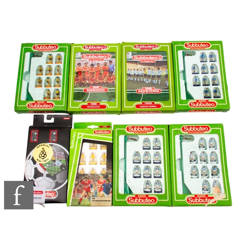 249 - A collection of Subbuteo lightweight teams, comprising 753 Tottenham Hotspur, Wrexham 2nd, 30 Berwic... 