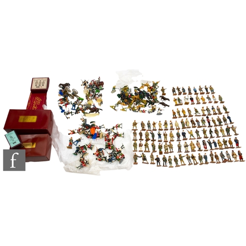 228 - A collection of Del Prado Men at War figures, together with a collection of hand painted plastic fig... 