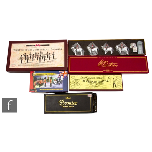 231 - A collection of assorted Britains toy solider sets, comprising 00260 The Band of the Corps of the Ro... 