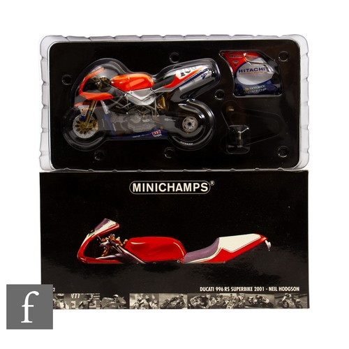 109 - A Minichamps 122 011200 1:12 scale Ducati 996 RS Superbike 2001 - Neil Hodgson, boxed.