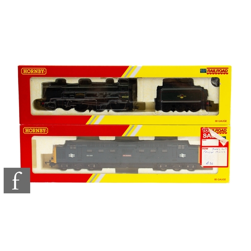 33 - Two OO gauge Hornby DCC Ready locomotives, to include R2879 Class 55 British Railways blue 'St Paddy... 