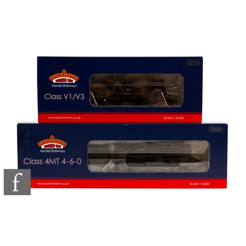 35 - Two OO gauge Bachmann DCC Fitted locomotives, to include 31-613, 2-6-2 (T), British Railways lined b... 