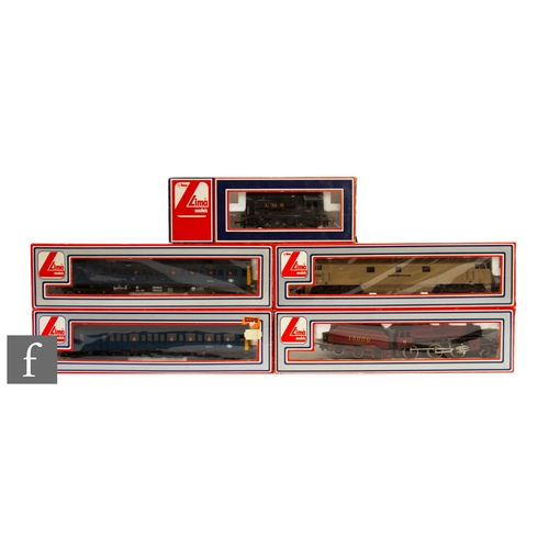 40 - Five OO gauge Lima locomotives, to include 20510MWG 0-6-0 (T), L.M.S black 7120, a 205119MWG 2-6-0 (... 