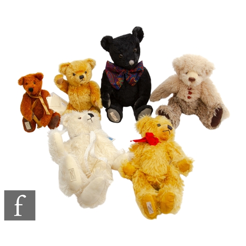 307 - A collection of Five Dean's Rag Book bears, to include Wayne, Sebastian, Hobson, Oscar, and Walter, ... 