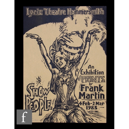 870 - Frank Martin (1921-2005) - 'Show People', an exhibition poster for prints by Frank Martin 4 Feb-2 Ma... 