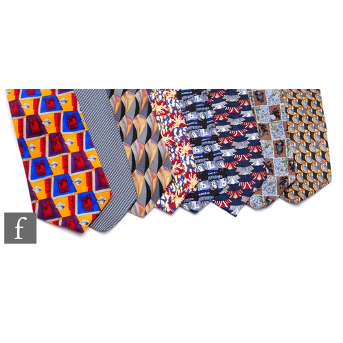 1329 - Various American makers - A collection of 1990s silk ties, makers to include Jerry Garcia (The Grate... 