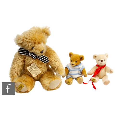 311 - Three Merrythought bears, including Yes/No Teddy Bear, and two smaller examples, tallest 47cm. (3)