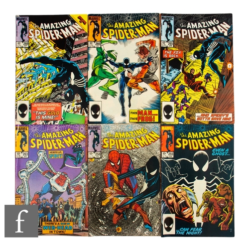 202 - A collection of bronze age Marvel The Amazing Spider-Man comics, comprising #255, first appearance o... 