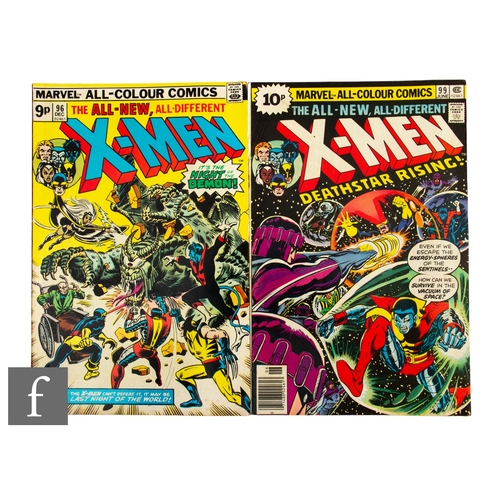 207 - Two 1975 Marvel X-Men comics, #96 first appearance of Moira Mactaggert and #99 Black Tom Cassidy cam... 