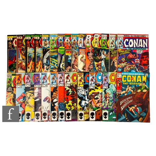 212 - A collection of bronze age Marvel Conan the Barbarian comics, a selection of issues between #6-185, ... 