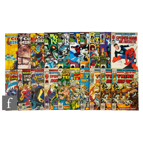 214 - A collection of bronze age Marvel comics to include Moon Knight #2-#5, Marvel UK Captain Britain #5,... 