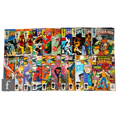 217 - A collection of bronze age Marvel Spider-man related comics, to include Web of Spider-man and Peter ... 