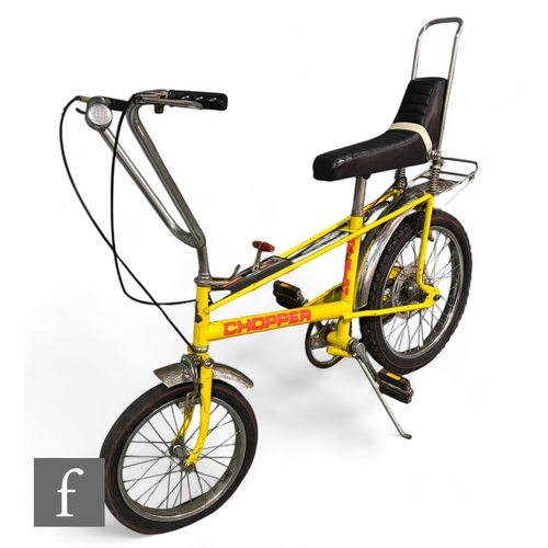 278 - A Raleigh Chopper MkII, in yellow, original condition, frame dated 1974.