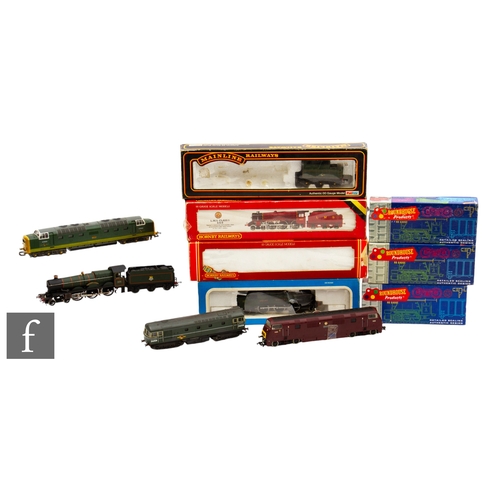 63 - A collection of model railway items for spares and repair, to include OO and HO gauge locomotives an... 