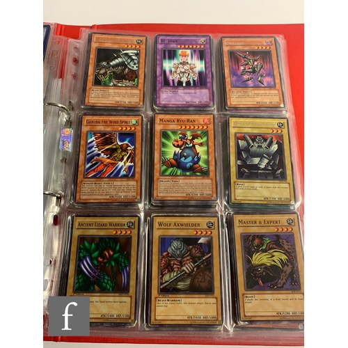 244 - A collection of assorted trading cards, to include Pokemon and Magic the Gathering, in a folder, tog... 